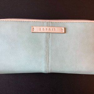 esprit large zip continental Wallet mint women